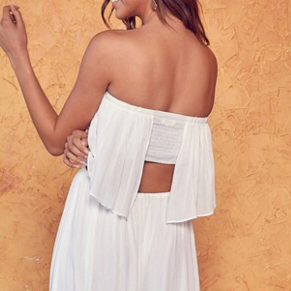 NWT Woven strapless maxi dress - Picture 7 of 11